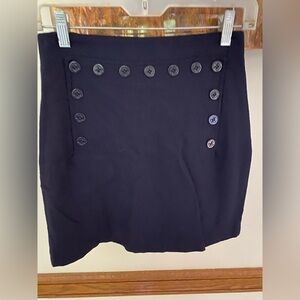 Anne Taylor Vintage mini pencil skirt navy size 6
